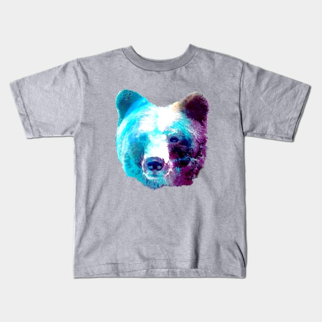 Space Bear Kids T-Shirt by DrPen